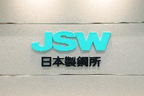The Japan Steel Works (JSW) signboard and logo.